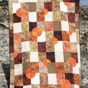 Desert Sun Quilt Pattern Modern quilt pattern, Contemporary quilt pattern image 2