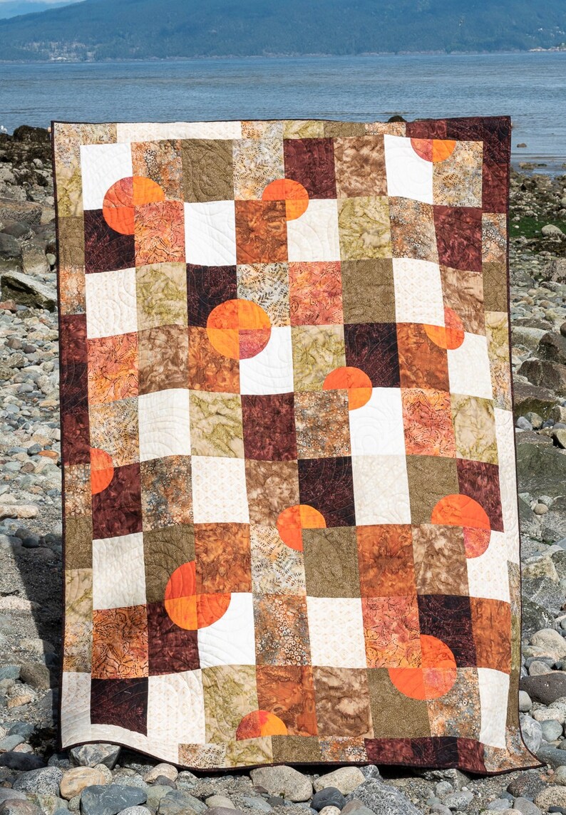 Desert Sun Quilt Pattern Modern quilt pattern, Contemporary quilt pattern image 2