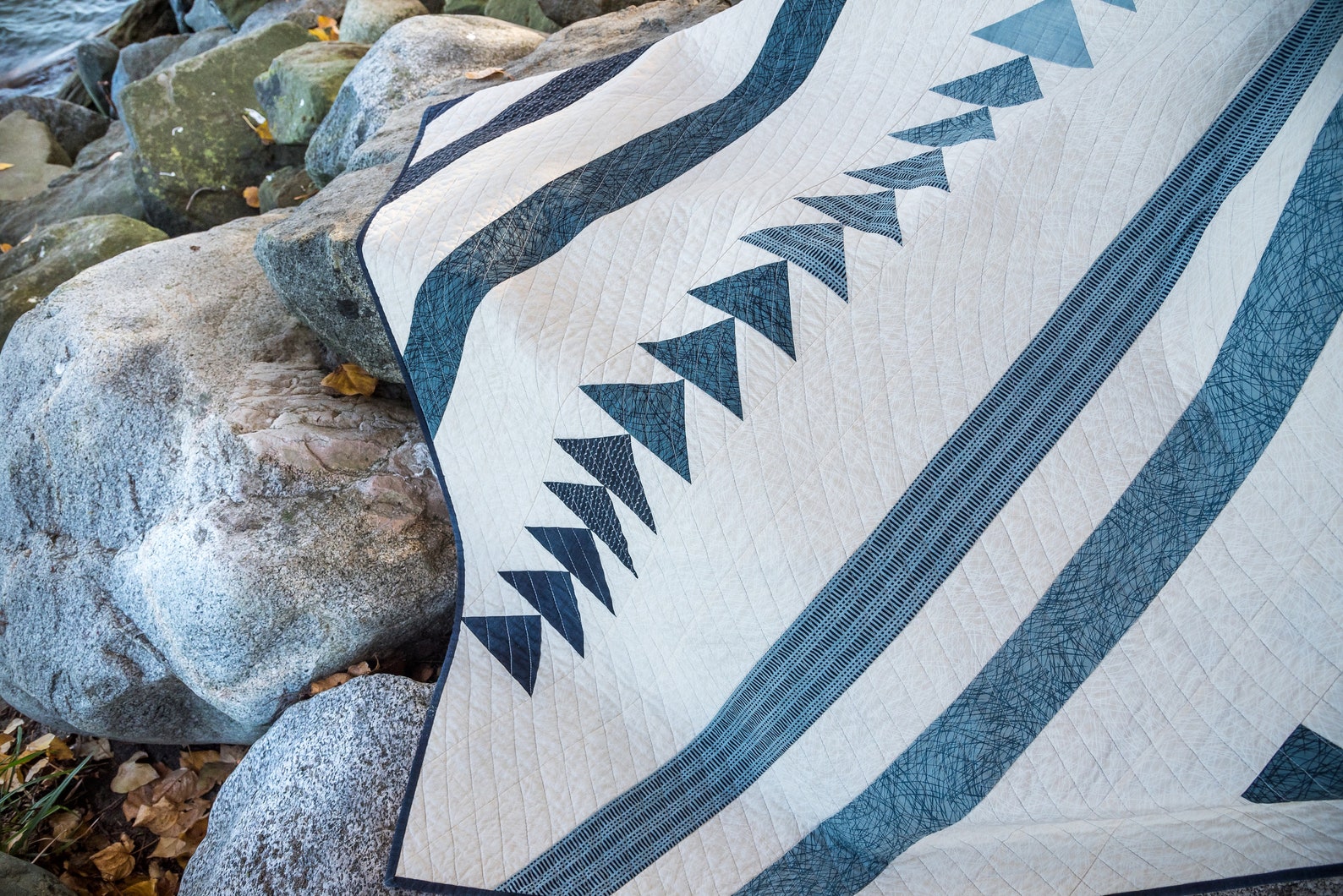 Modern Quilt Kit Contemporary Quilt Kit Heading Home Quilt Etsy