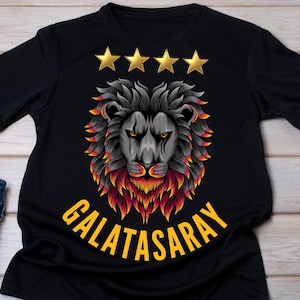 ガラタサライ ライオン SVG PNG: トルコサッカークラブのエンブレム (デジタルダウンロード)