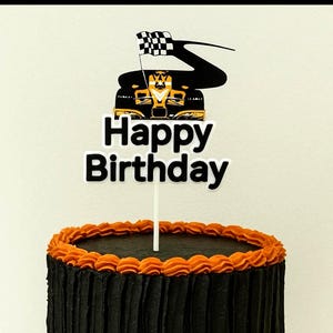 Personalised F1 Car Cake Topper: Formula One Racing Birthday Party