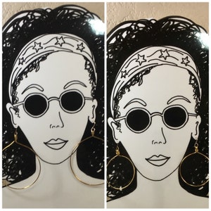 Extra Large Gold Hoop Earrings on 14kt Gold Filled Earwires, Hammered 2 Inch Diameter 3 Inch Diameter or 4 Inch Diameter Brass Hoops image 5