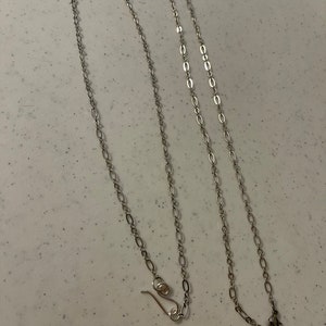 Long Silver Chain Available in 10 Lengths Adjustable Chain Minimalist Silver Chain with your choice of clasp Made to Order image 3