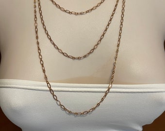 Copper Chain in your choice of Length and Clasp Adjustable Raw Copper Chain