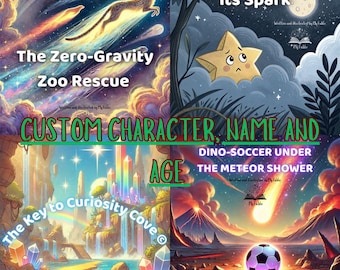 Personalized Kids Storybook Bundle 4 Custom Adventure Books with Name Age character Customizable Characters Fun & Educational gift for kids