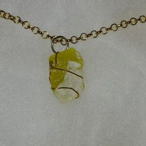 Yellow Stone Necklace
