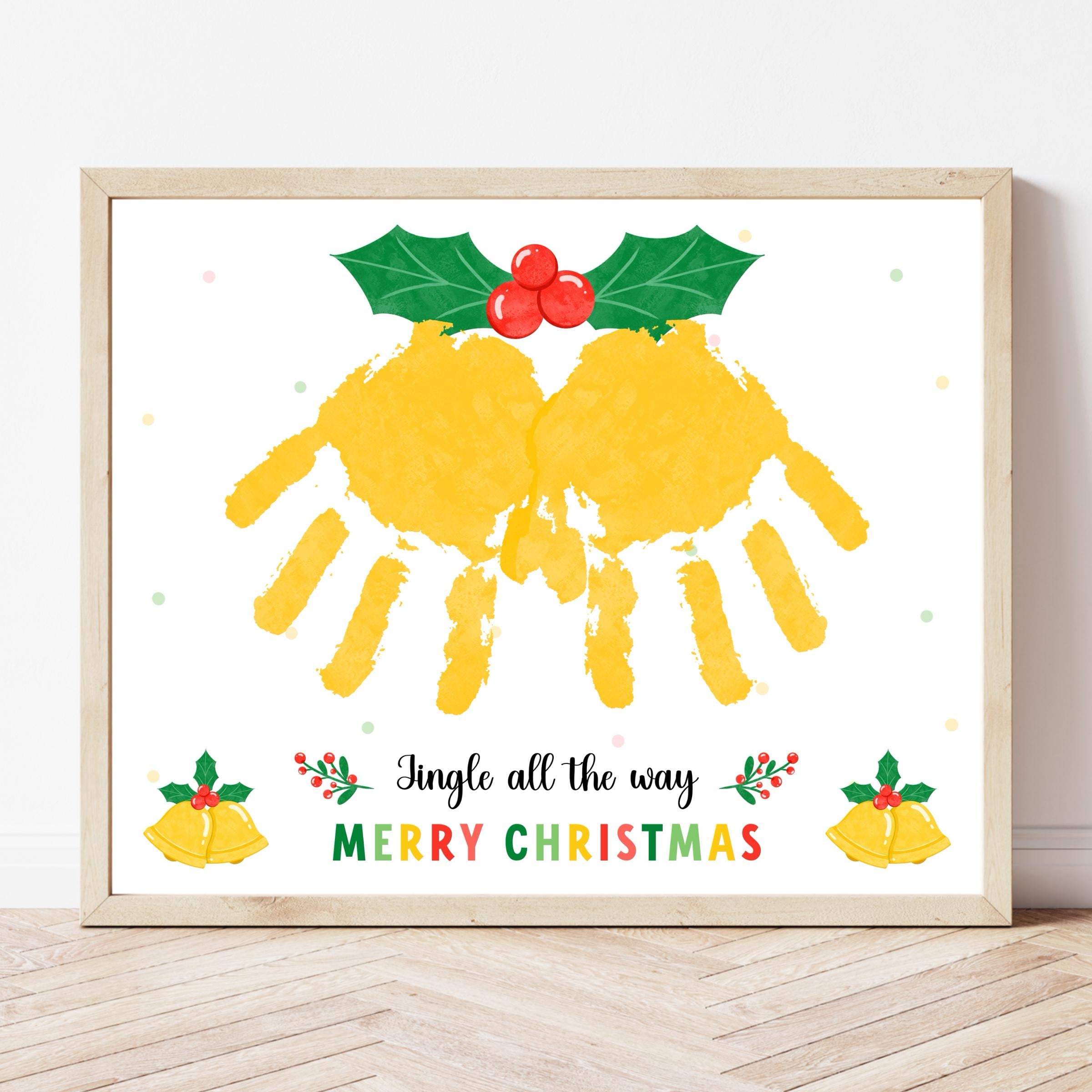 Handprint Bell Jingle Bells Handprint Craft - Digital Download, Christmas Handprint ...