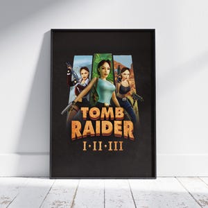 Lara game poster - Gaming Poster - Retro & Modern Video Game Art, Game Wall Decor, Unique Gamer Gift, High Quality Print