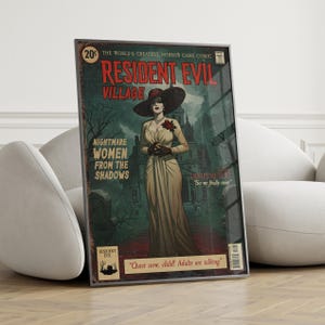 Pulp Cover Poster - Gaming Poster - Video Game Wall Art - Retro Game Poster - Game Room Wall Art - Vintage Poster - Retro Horror Poster