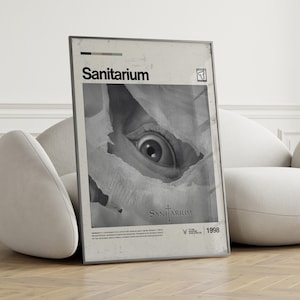 Sanitarium Poster - Gaming Poster - Video Game Wall Art - Retro Game Poster - Game Room Wall Art - Gamer Wall Decor - Printable Gaming Art