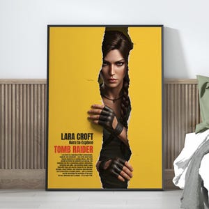 Lara Game Poster - Video Game Wall Art - Retro Game Poster - Game Room Wall Art - Gamer Wall Decor - Printable Gaming Art