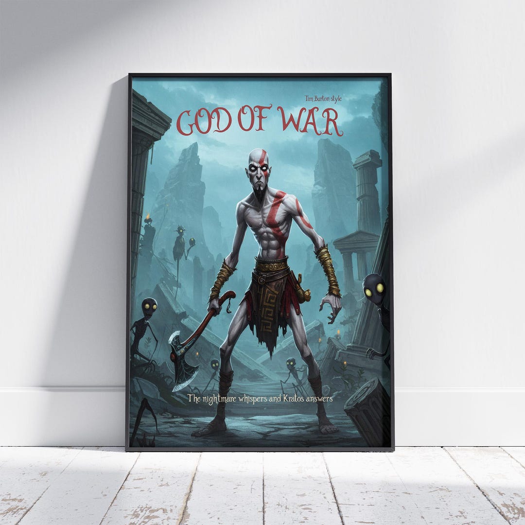 Gothic Style Game Character Poster - Video Game Wall Art - Retro Game ...