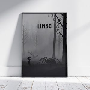 Limbo Poster - Indie Game Poster - Gaming Poster - Video Game Wall Art - Retro Game Poster - Game Room Wall Art - Gamer Wall Decor