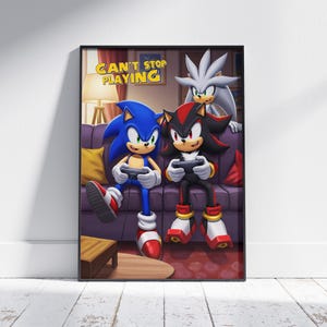 Real Gamer Characters Poster - Video Game Wall Art - Nursery Game Poster - Game Room Wall Art - Gamer Wall Decor - Nursery Wall Design