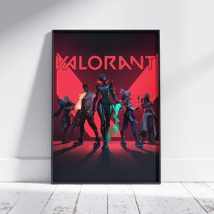 Valorant Poster - Gaming Poster - Video Game Wall Art - Retro Game Poster - Game Room Wall Art - Gamer Wall Decor - Printable Gaming Art