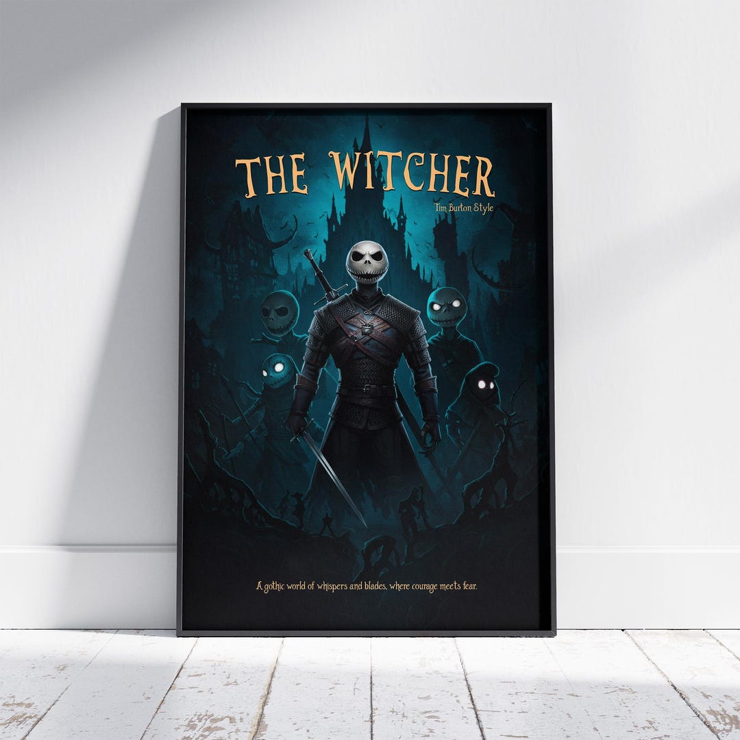 Gothic Style Game Character Poster - Video Game Wall Art - Retro Game ...