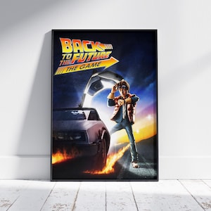 Back To The Future Poster - Gaming Poster - Video Game Wall Art - Retro Game Decor - Game Room Wall Art - Gamer Wall Decor - Printable Art