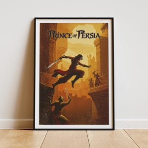 Prince of Persia Poster - Retro Game Poster - Vintage Pixel Art Wall Decor - Gaming Room Printable Art - Vintage Poster - Gaming Poster