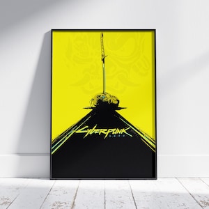 Cyberpunk Poster - Gaming Poster - Video Game Wall Art - Retro Game Poster - Game Room Wall Art - Gamer Wall Decor - Printable Gaming Art