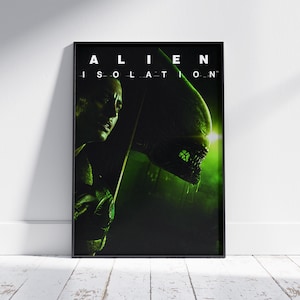 Alien Poster - Gaming Poster - Video Game Wall Art - Retro Game Decor - Game Room Wall Art - Gamer Wall Decor - Printable Gaming Art