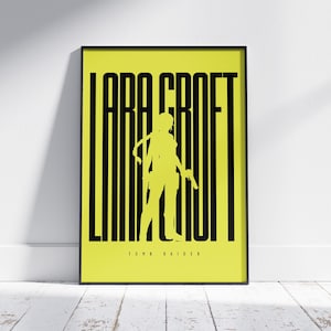 Raider Game poster - Gaming Poster - Retro & Modern Video Game Art, Game Wall Decor, Unique Gamer Gift, High Quality Print