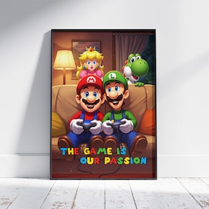 Real Gamer Character Poster - Video Game Wall Art - Nursery Game Poster - Game Room Wall Art - Gamer Wall Decor - Nursery Wall Design