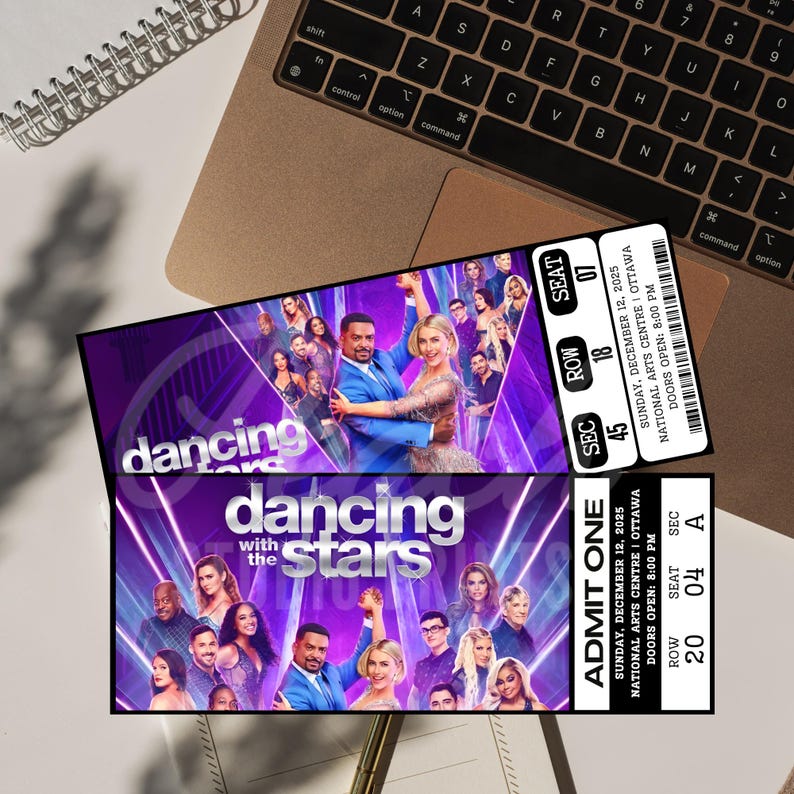 Dancing With the Stars Concert Ticket, Event Ticket Stub Souvenir ...