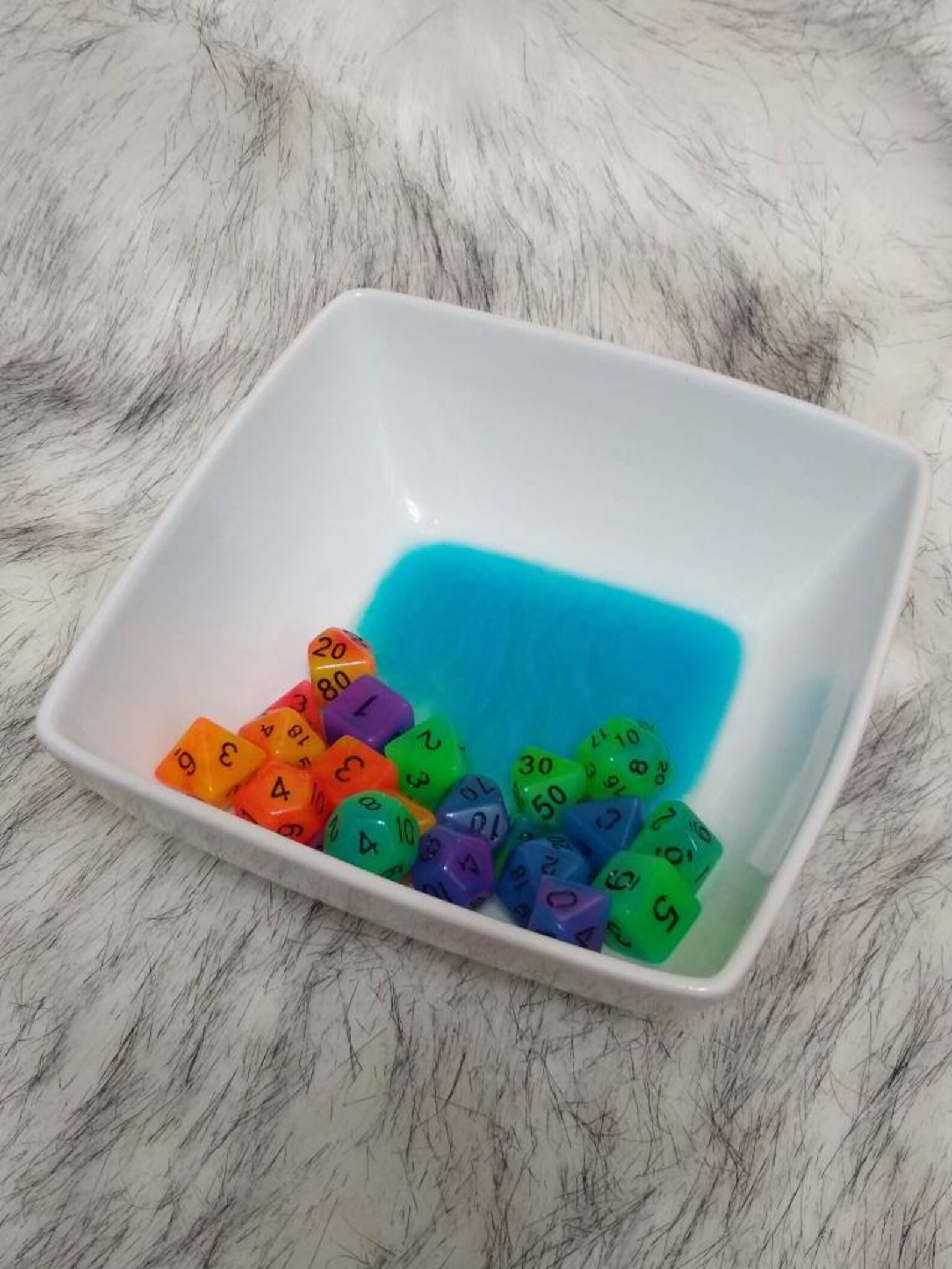 6 inch Ceramic Resin Dice Bowl Home Decor Jewelry Dish Etsy