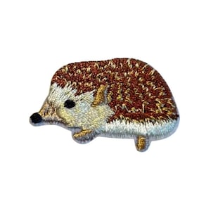 Patch Aufnäher Igel, Niedlicher Tier Bügelpatch zum Aufnähen oder Aufbügeln, Herbst Tiermotiv Aufnäher für Jacke Tasche DIY Geschenk
