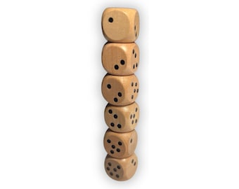 Asymmetrischer Holzwürfel, Think Twice Dice, Chaos Würfel, Unlogischer Würfel, Schiefe Punkte | Anti-OCD Dice Paradox Dice mismatched würfel