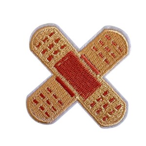 Patch Aufnäher Pflaster, Healing & Selfcare Bügelpatch zum Aufbügeln oder Aufnähen, Statement Patch für Jacke Tasche