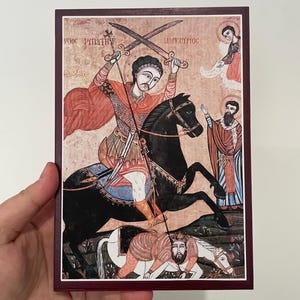 St Philopateer Mercurius | Handmade Orthodox Icon