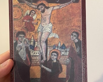 Icona della crocifissione copta / Icona ortodossa fatta a mano