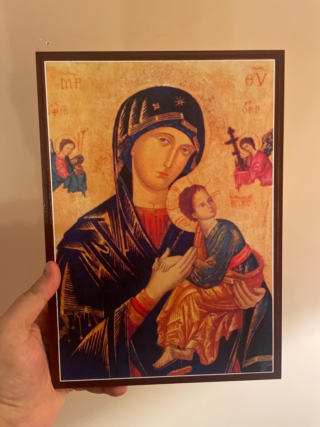Our Lady of Perpetual Help | Handmade Christian Icon - Etsy Australia