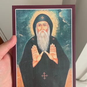 St Macarius the Egyptian | Handmade Orthodox Icon