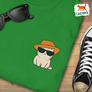 Cool Cat Tshirt Cartoon graphic Cat lover gift Mothers day gift for her Cat dad gift for him Cat themed gift Gifts for cat lovers owners
