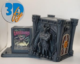 Bóveda Infernal de Griselbrand – Caja de mazo Demon MTG Commander con almacenamiento de dados (Demonios)