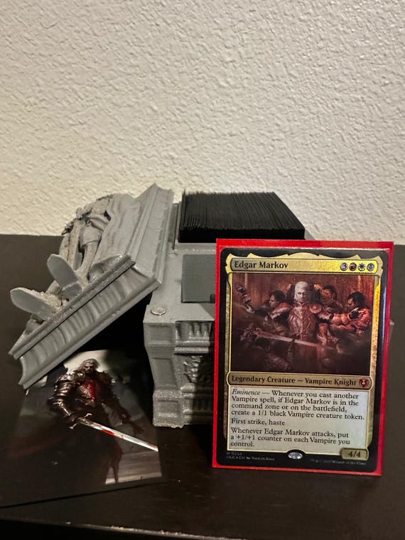 Edgar Markov Vampire Deck Box – Gothic MTG Commander Storage With