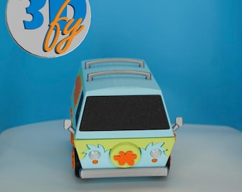 Caja para mazos Old School Van: Almacenamiento genial para cartas de MTG, Commander y TCG.