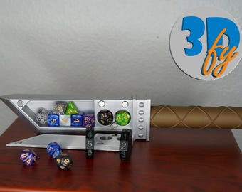 Buster Sword Dice Holder – Magnetic Life Counter in Removable Hilt | TTRPG & MTG Accessory
