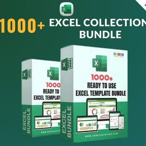 1000+ Excel Collection Bundle | Spreadsheet Templates | Financial & Business Excel Sheets | Data Analysis Tools | Digital Download