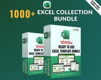 Excel Spreadsheet Templates Bundle: Financial, Business & Data Analysis (Digital Download)