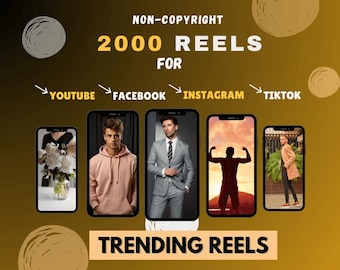 2,000+ AI Reels Bundle | Viral Instagram & TikTok Video Templates | Instant Download | Short Videos