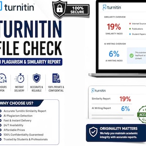 Turnitin Similarity Check Report | Plagiarism Report | Fast Delivery image 1