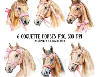 Horse Bundle, Coquette Png, Coquette Girly, Horse Png, Coquette Pink Bows, Coquette Design, Coquette Cowgirl Png, Western Sublimation Design