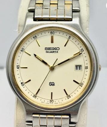Seiko SQ 5Y22-8040 Quartz Vintage Men's Watch ETS19RM4 - Etsy