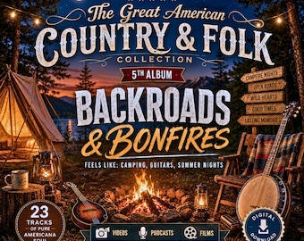 Backroads & Bonfires, Country Folk Music Bundle, Commercial Use (Digital Download)