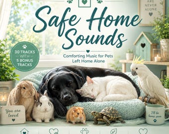 Sicheres Zuhause ertönt beruhigende Musik für Haustiere, die allein zu Hause sind, Trennungsangstlinderung, Rettung & Adoption Komfort (Digitaler Download)