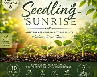 Instrumentalmusik zu „Sonnenaufgang der Setzlinge“ | Pflanzenkeimung, Gartenatmosphäre (Digitaler Download)