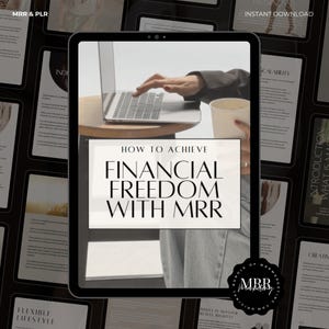 MRR Ratgeber finanzielle Freiheit 40 Seite mit PLR, ebook PDF Vorlage mit Mrr, Master Resell Right,Passive Income, Small Business,Resell Right
